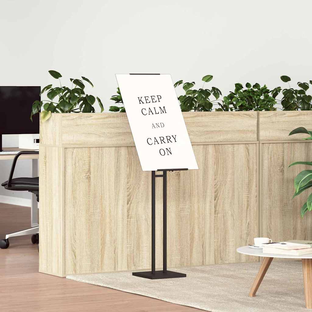 Panouri pentru Târguri 2 pcs Negru 26,5 x 26,5 x 150 cm Oțel