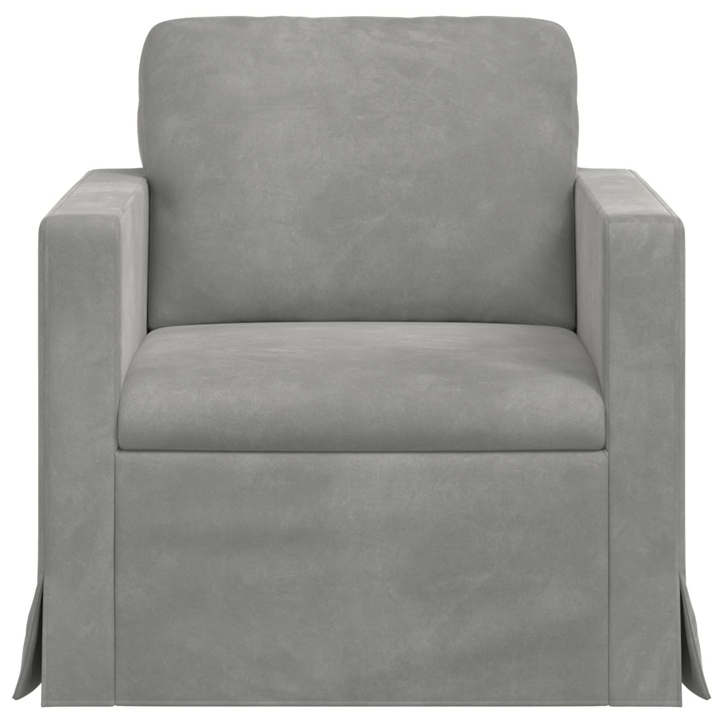 Canapea Gri deschis 78 x 78 x 80 cm Catifea