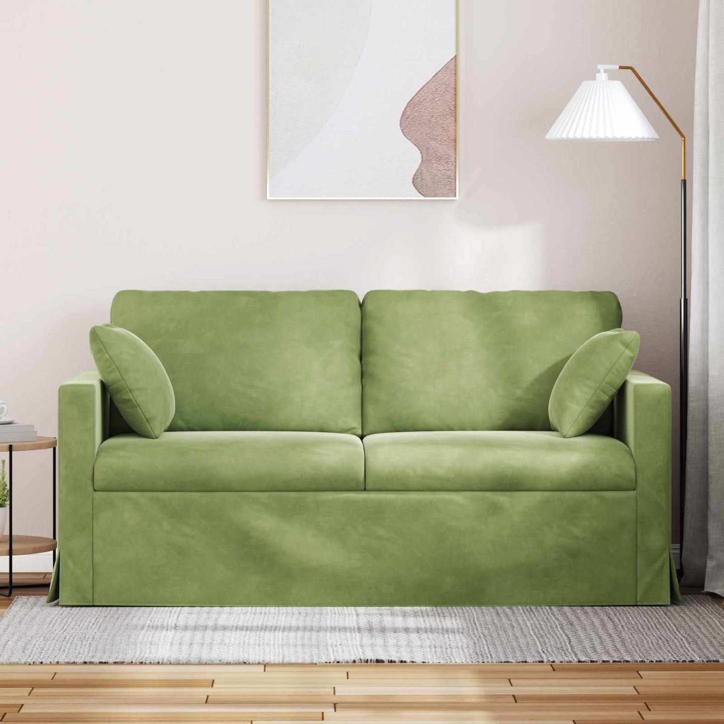 Canapea Verde deschis 158 x 78 x 80 cm Catifea