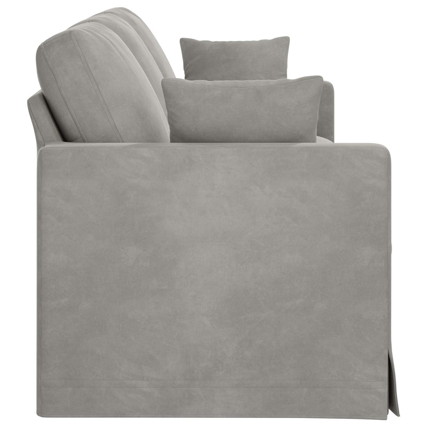 Canapea Gri deschis 228 x 78 x 80 cm Catifea