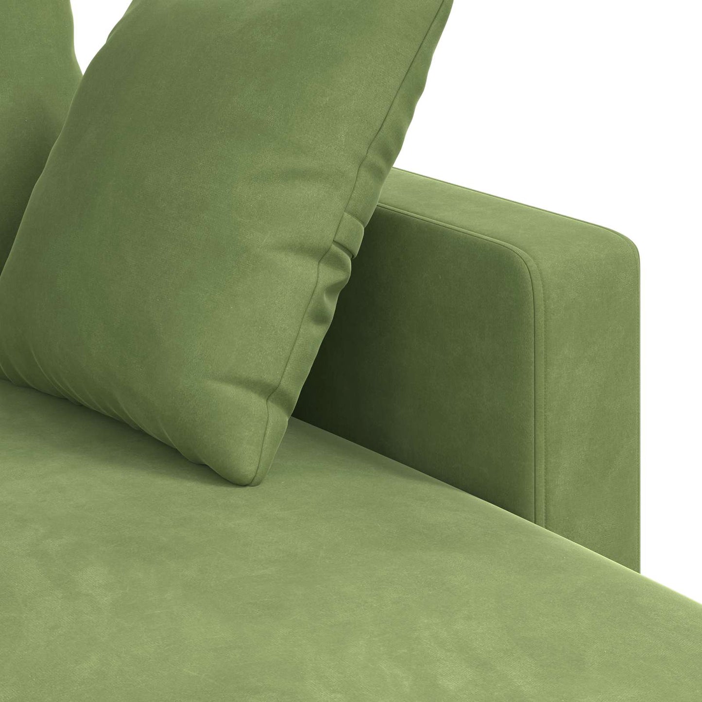 Canapea Verde deschis 198 x 134 x 80 cm Catifea