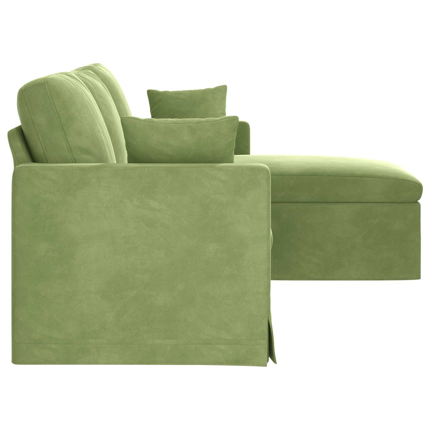 Canapea Verde deschis 198 x 134 x 80 cm Catifea