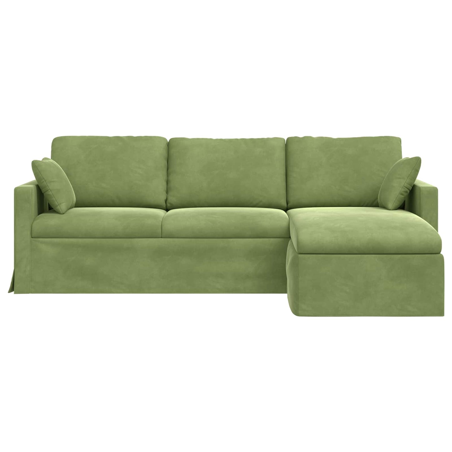 Canapea Verde deschis 198 x 134 x 80 cm Catifea