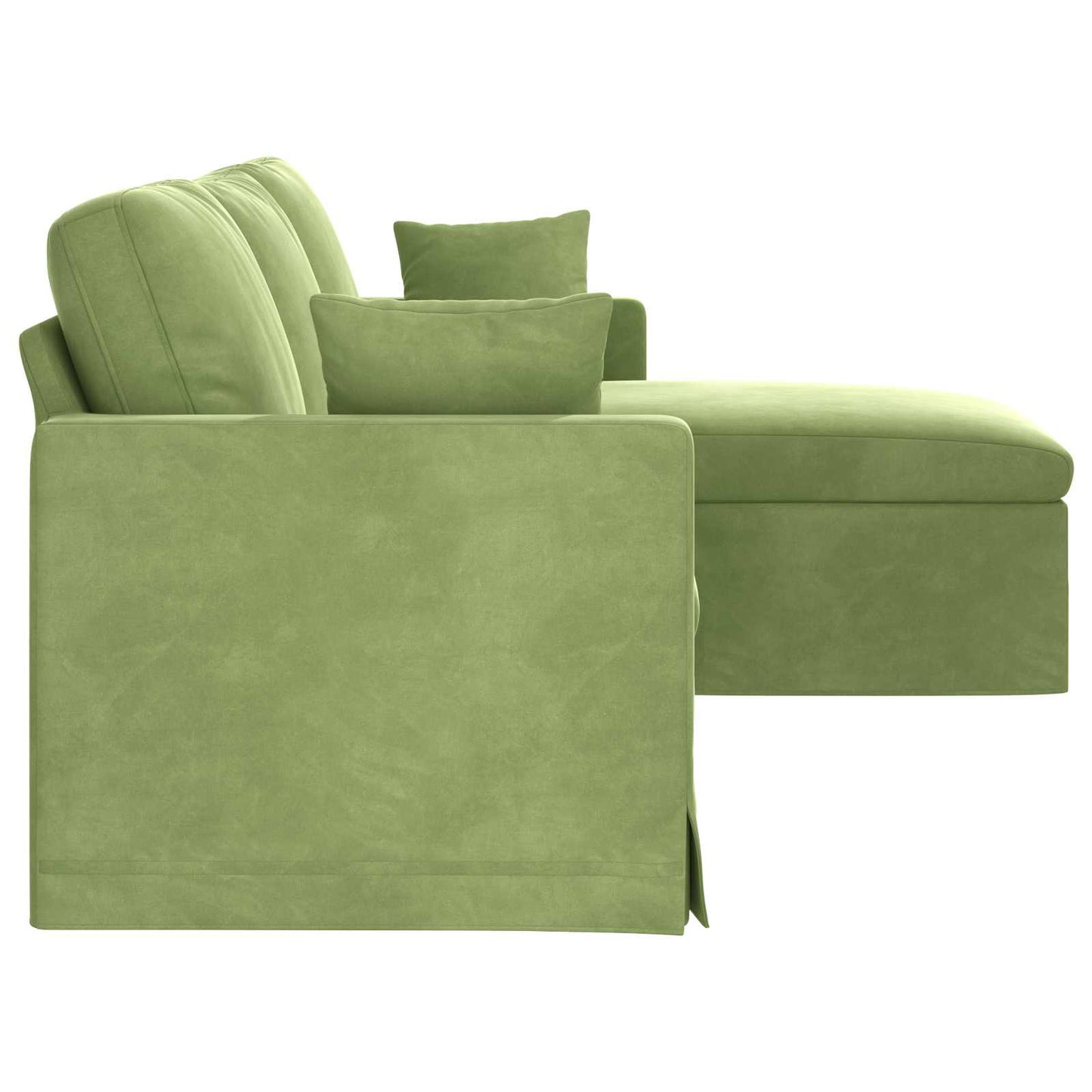 Canapea Verde deschis 198 x 134 x 80 cm Catifea