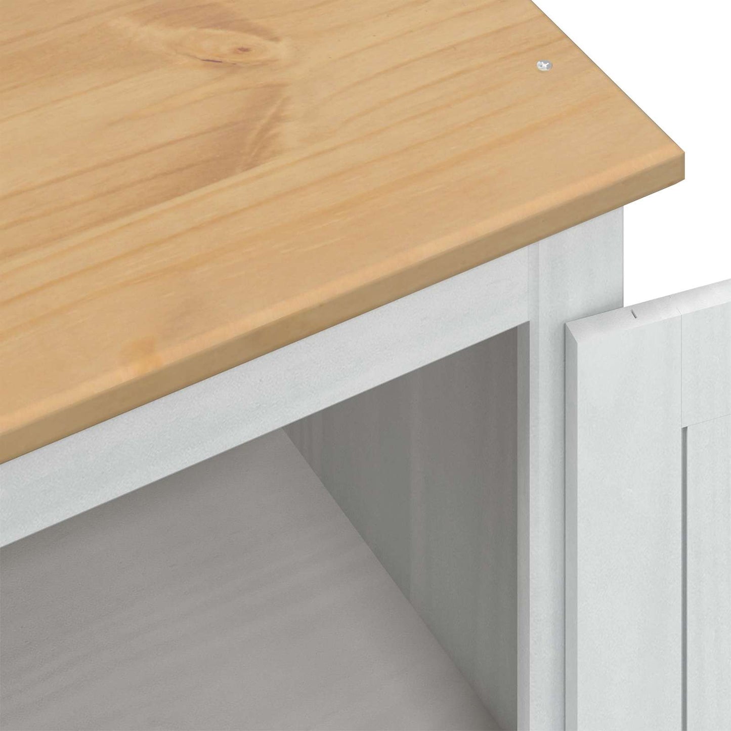 Dulapuri cu raft cu ușă Alb 76 x 50 x 170 cm Lemn de pin masiv