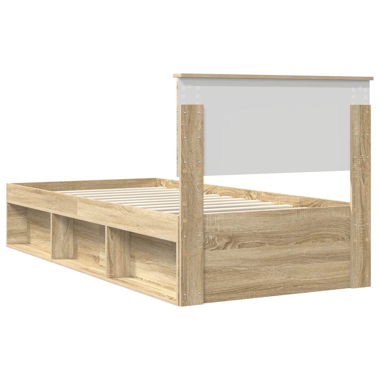 Cadru de pat cu headboard Sonoma 90 x 190 cm Lemn compozit