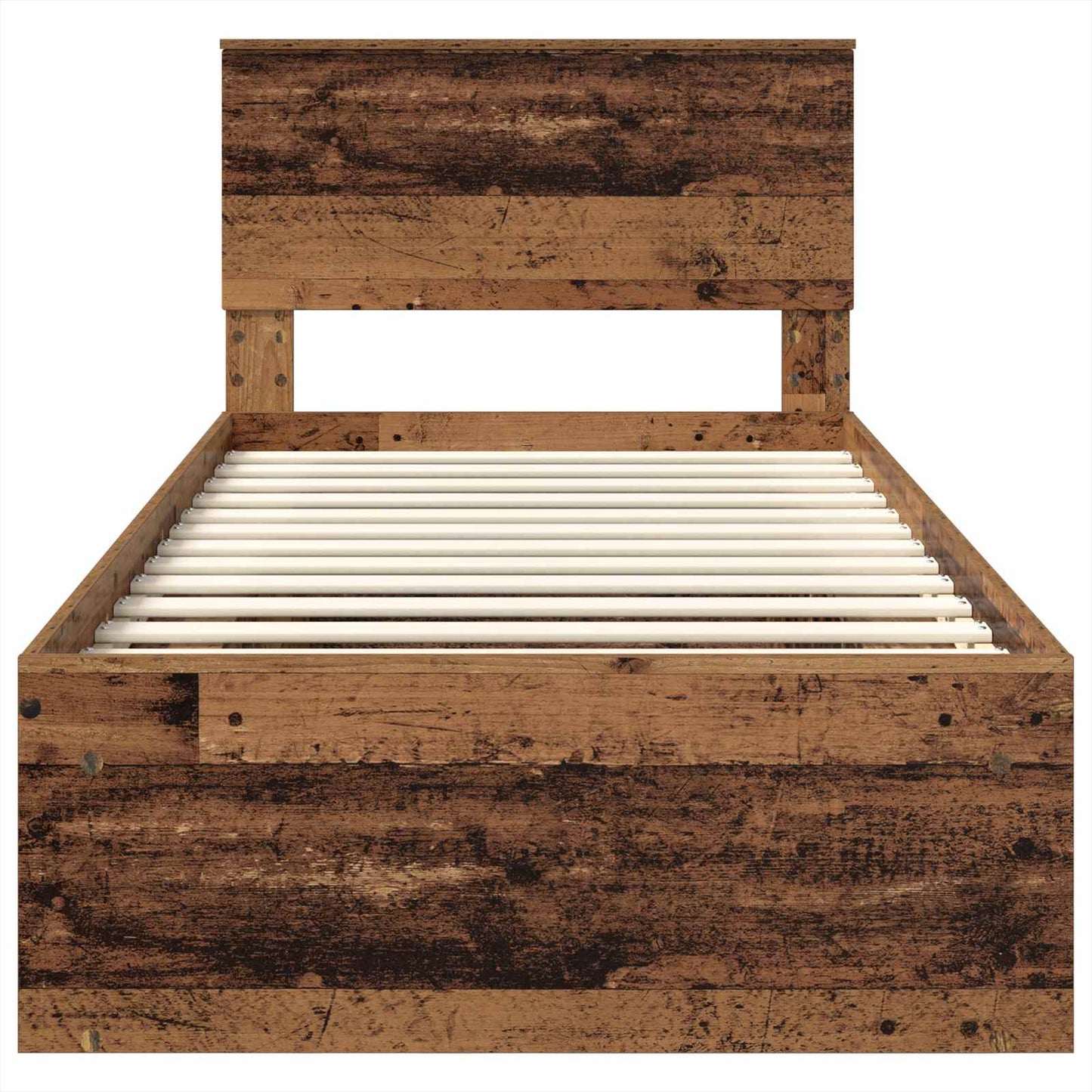 Cadru de pat cu headboard Lemn vechi 75 x 190 cm Lemn compozit