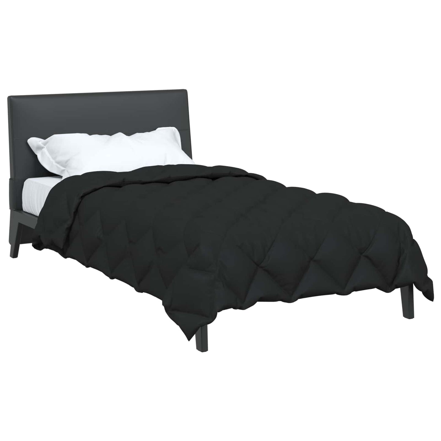 Duvet de iarnă Negru 135 x 200 cm Microfibră
