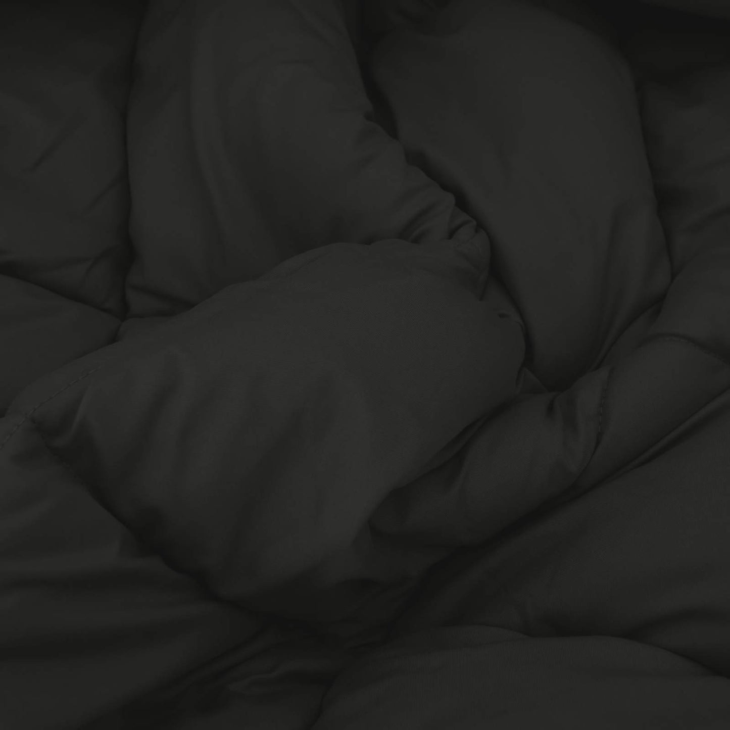 Duvet de iarnă Negru și antracit 200 x 135 cm Microfibră