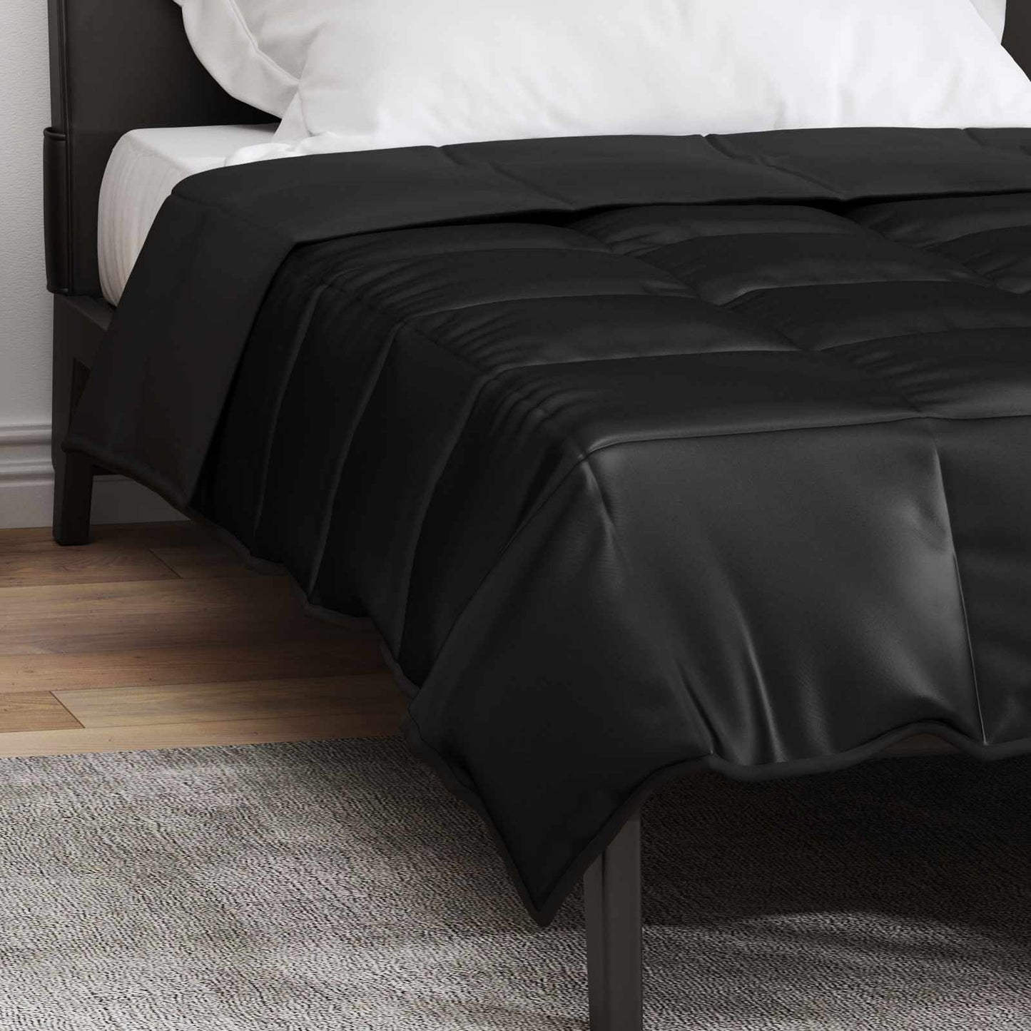 Duvet complet pe tot parcursul anului Negru 200 x 135 cm