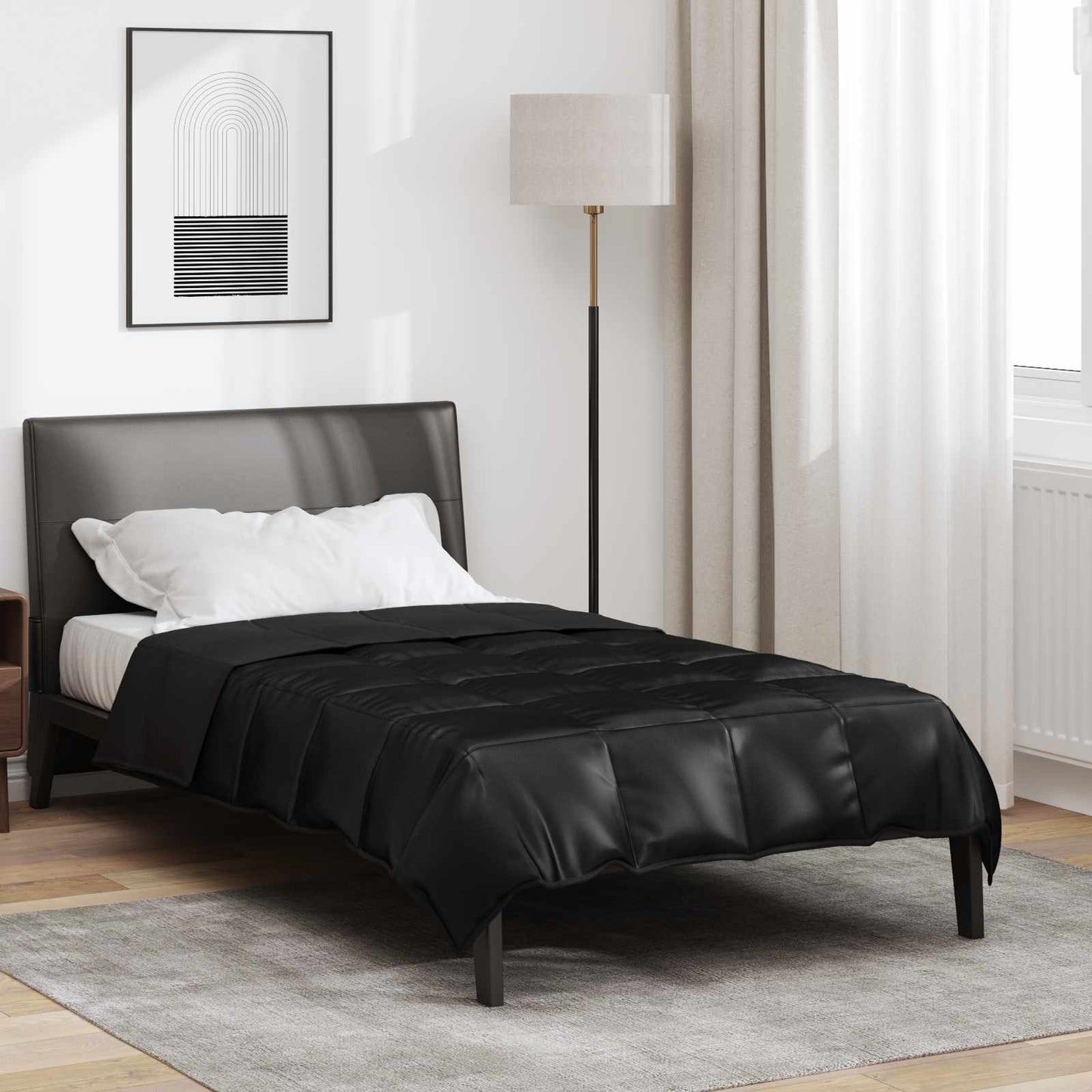 Duvet complet pe tot parcursul anului Negru 200 x 135 cm