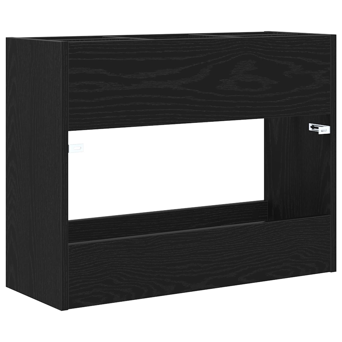 Suport pentru umbrele Stejar Negru 65 x 24 x 50 cm