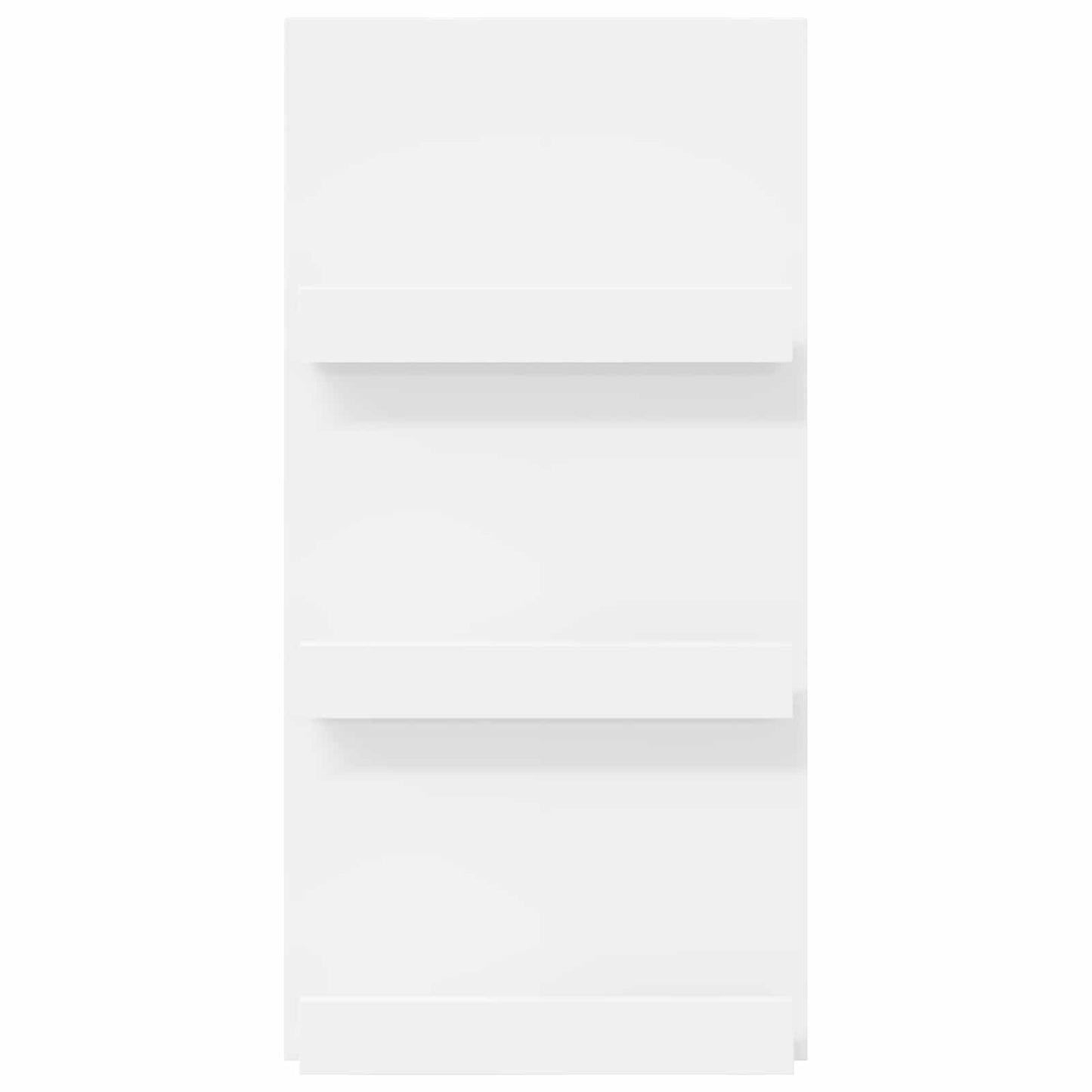 Raft pentru reviste cu raft Alb 51 x 11 x 102 cm Lemn compozit