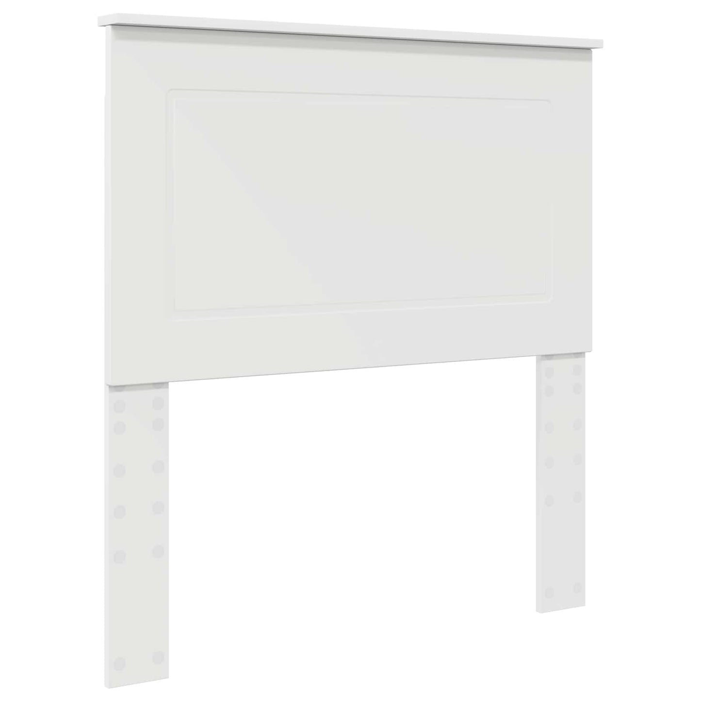 Pat cu storage cu headboard Alb 75 x 190 cm Lemn compozit