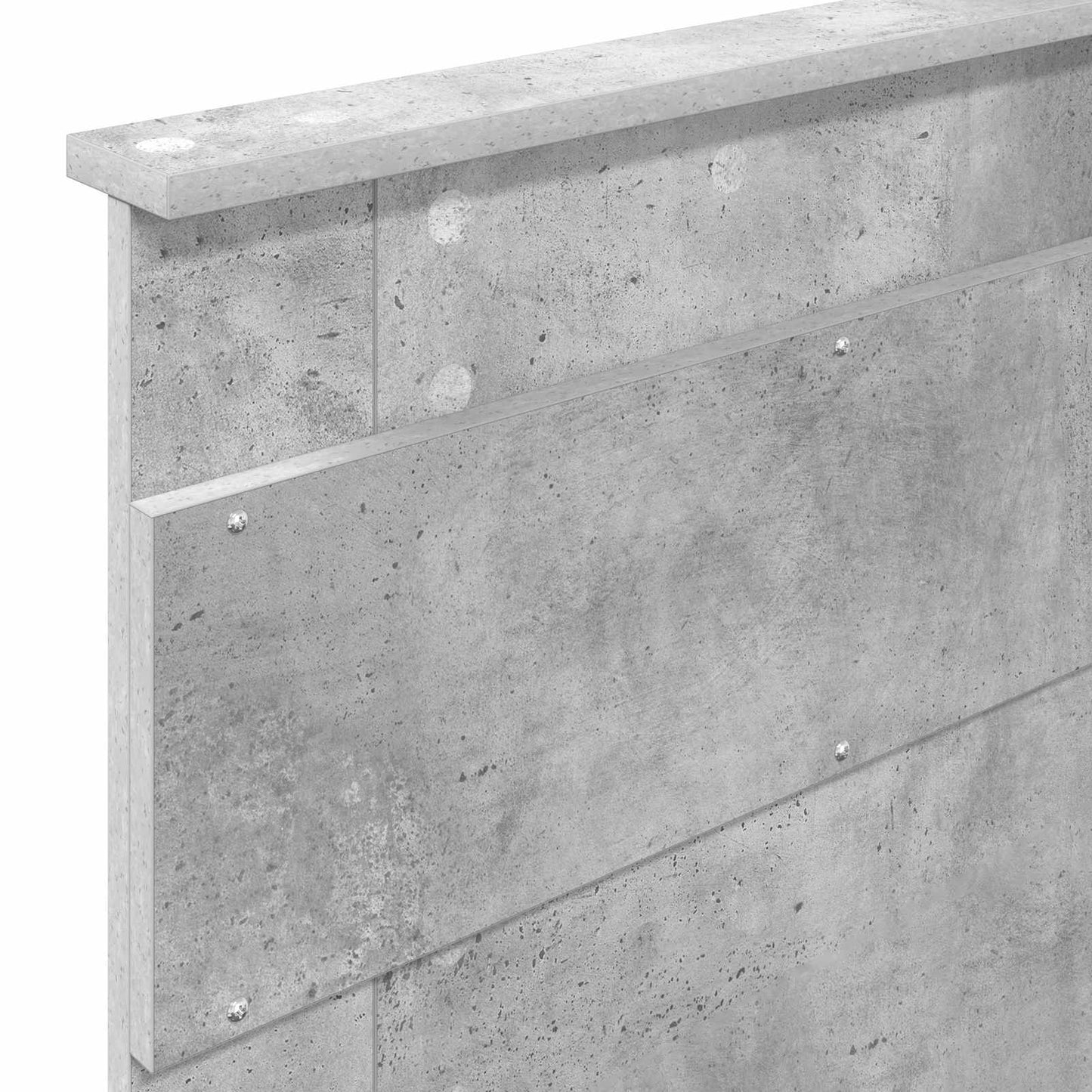 Cadru de pat Gri Concret 90 x 190 cm Lemn de pin masiv