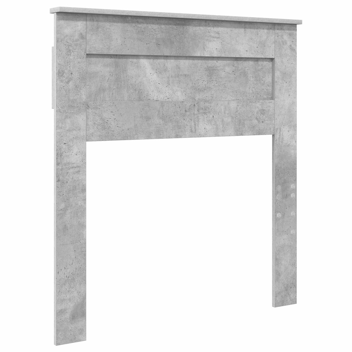 Cadru de pat Gri Concret 75 x 190 cm Lemn de pin masiv