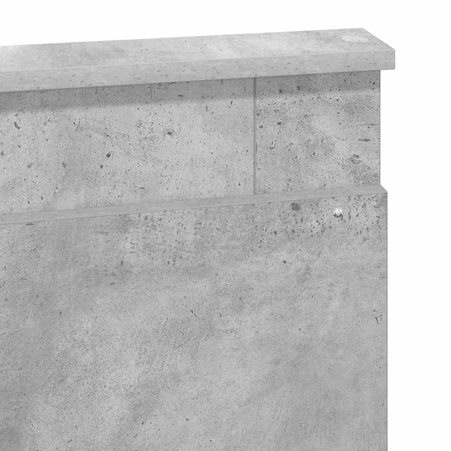 Cadru de pat Gri Concret 150 x 200 cm Lemn de pin masiv