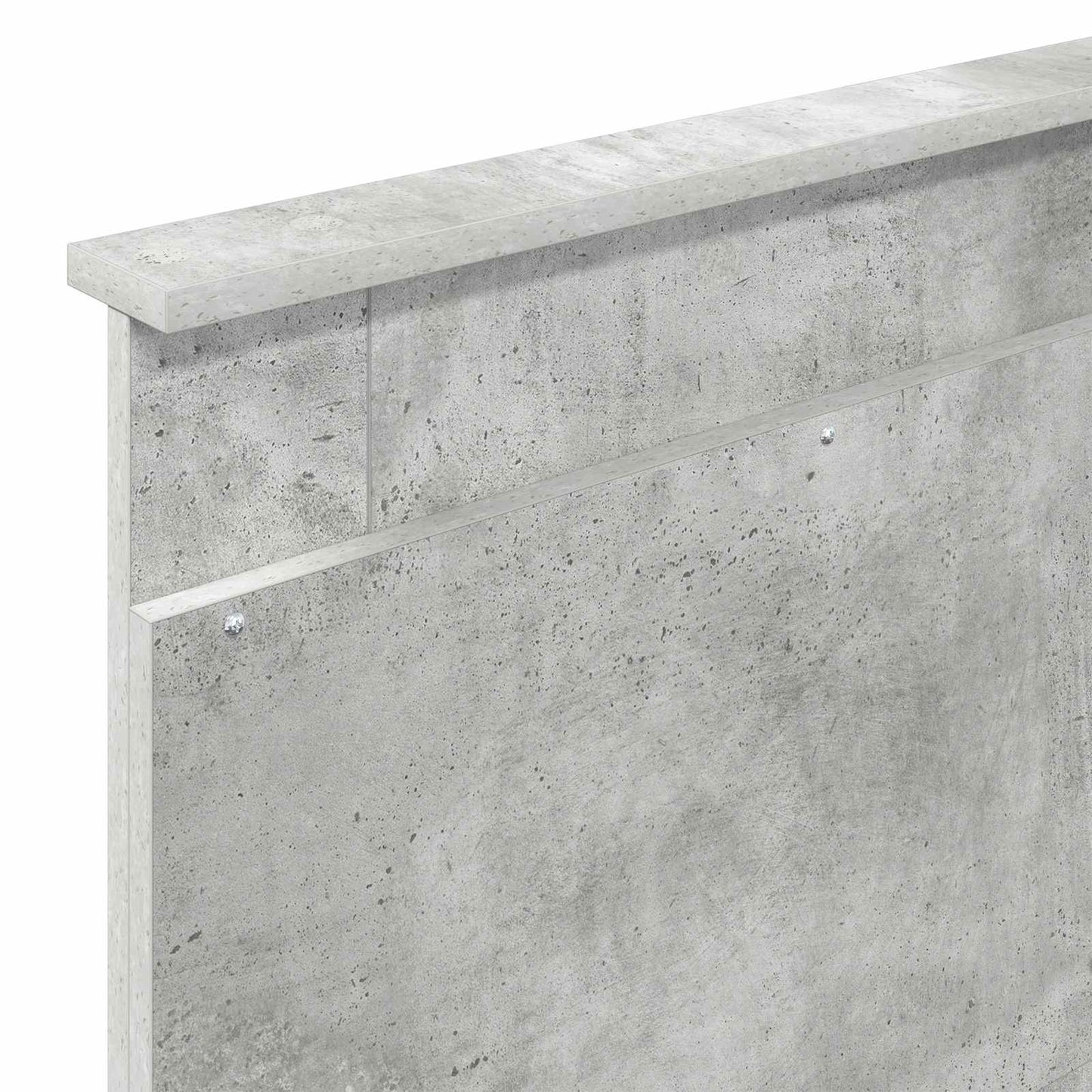 Cadru de pat Gri Concret 75 x 190 cm Lemn de pin masiv