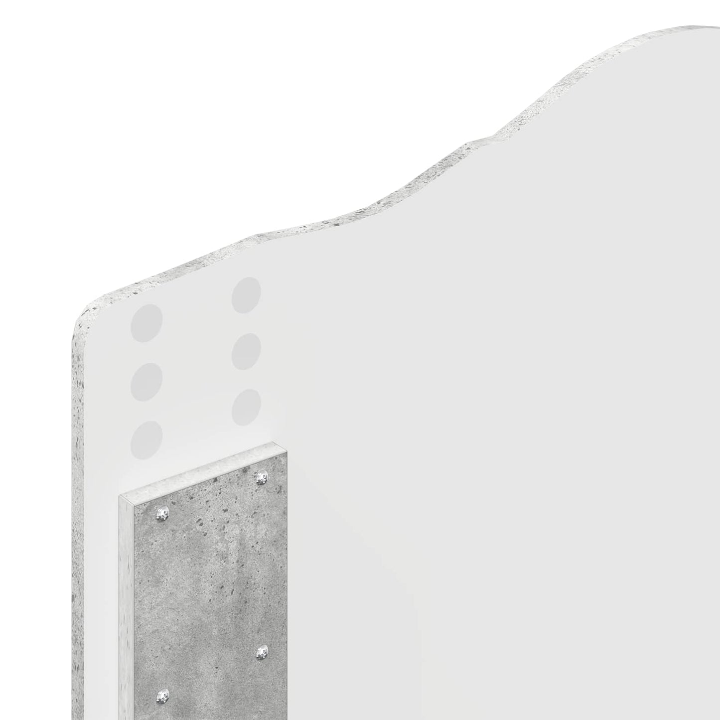 Cadru de pat Gri Concret 90 x 190 cm Lemn de pin masiv