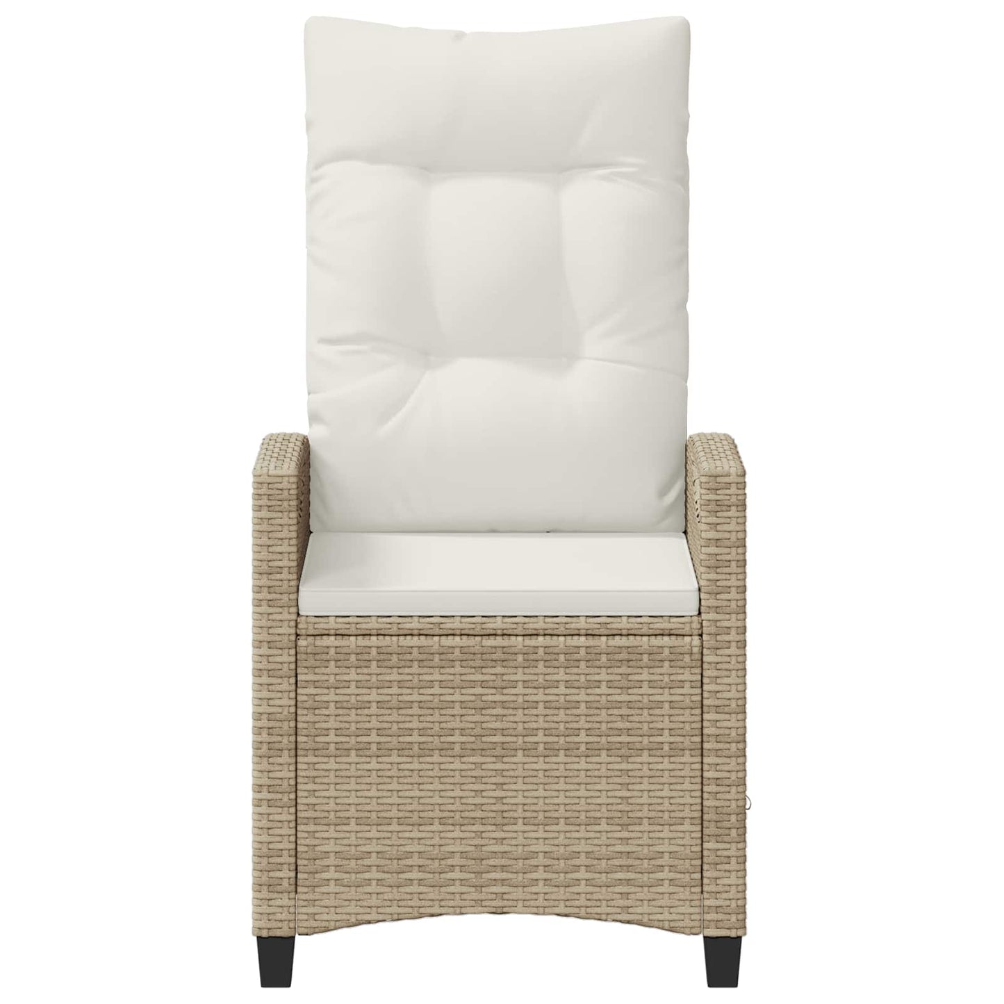 Scaun de grădină rabatabil Bej și crem 56 x 60 x 112 cm