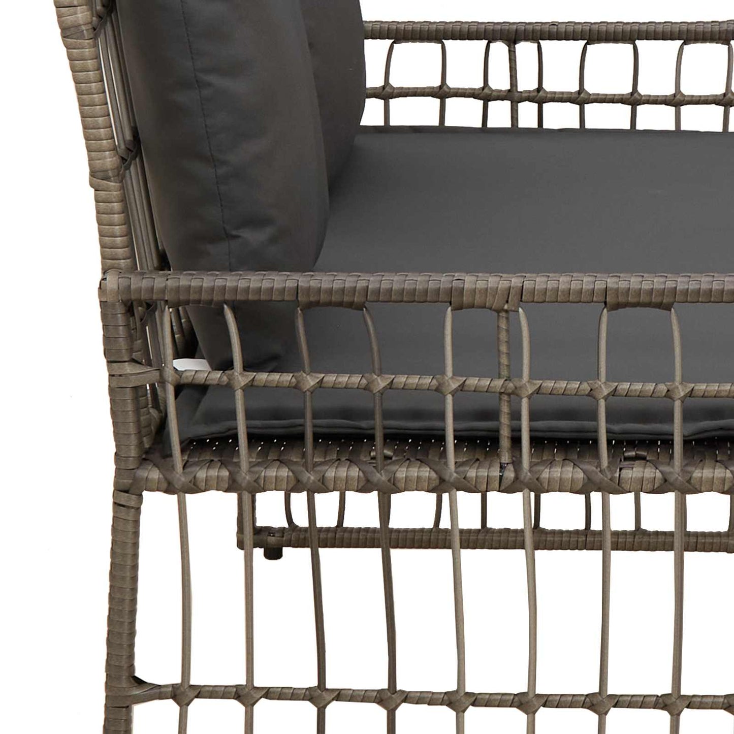 Bancă de exterior Simplu Gri și gri închis 116 x 55 x 82 cm