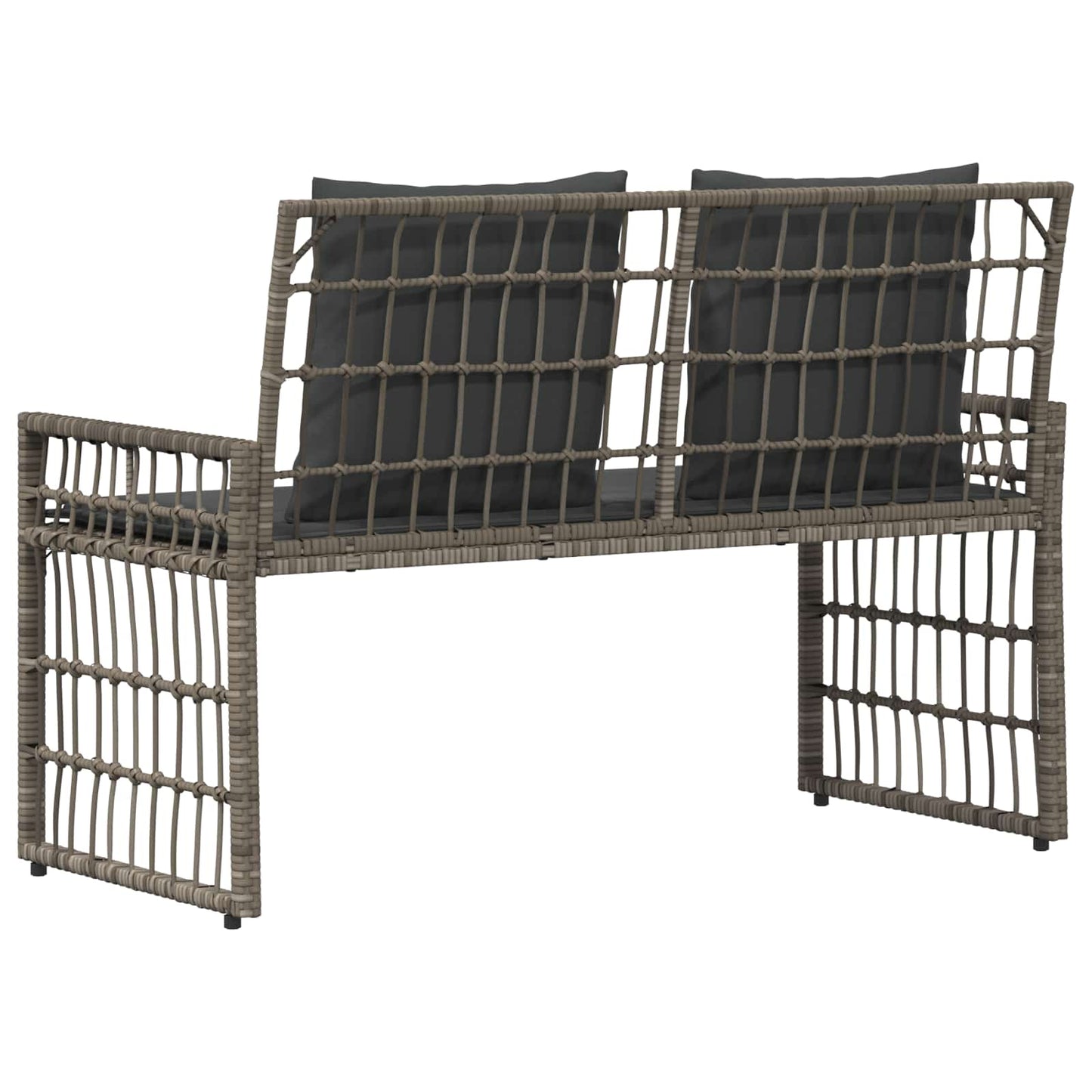 Bancă de exterior Simplu Gri și gri închis 116 x 55 x 82 cm