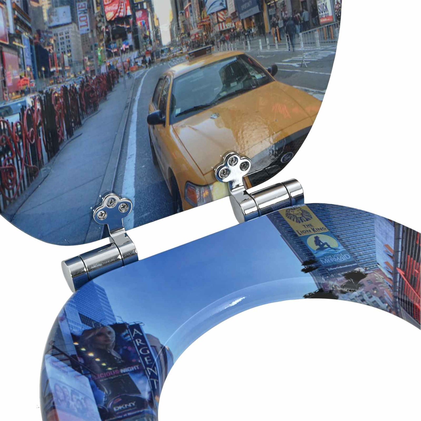 Capac de toaletă cu închidere lentă 2 pcs Multicolour Placă MDF