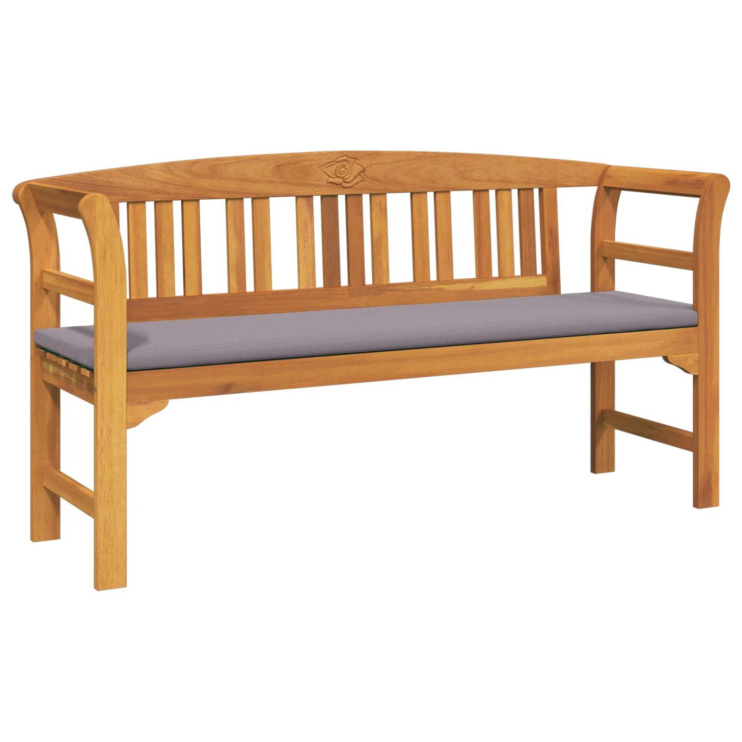 bancă cu pernă Finisaj cu ulei natural 157 x 46 x 82,5 cm