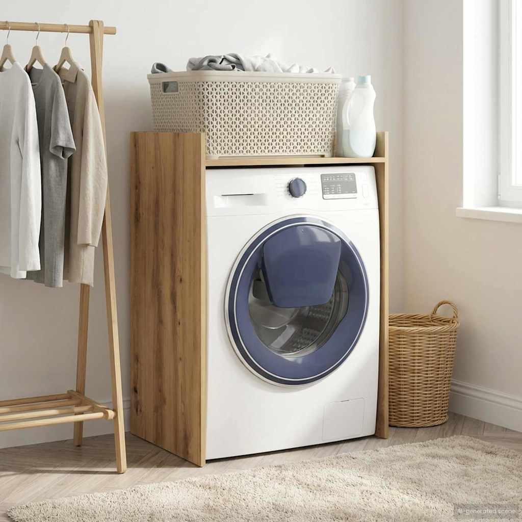 Dulap pentru mașina de spălat Stejar artizanal Lemn compozit