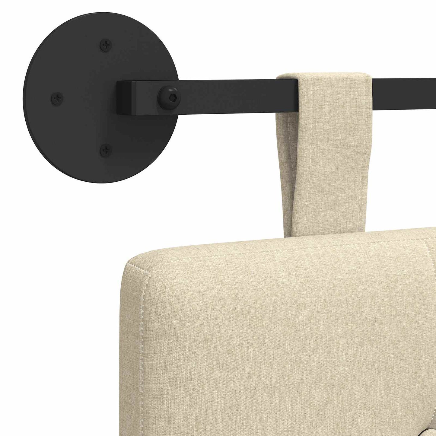 Cap de pat suspendat Pe perete țesătură