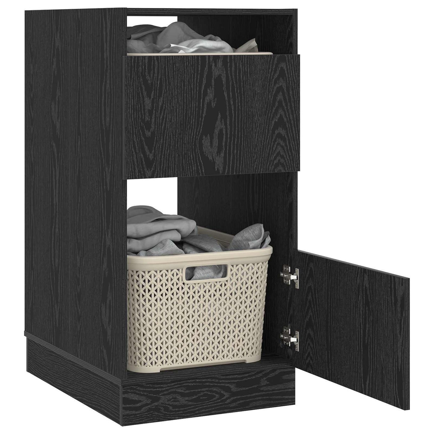 Dulap de rufe Stejar Negru 50 x 68 x 102 cm Lemn compozit