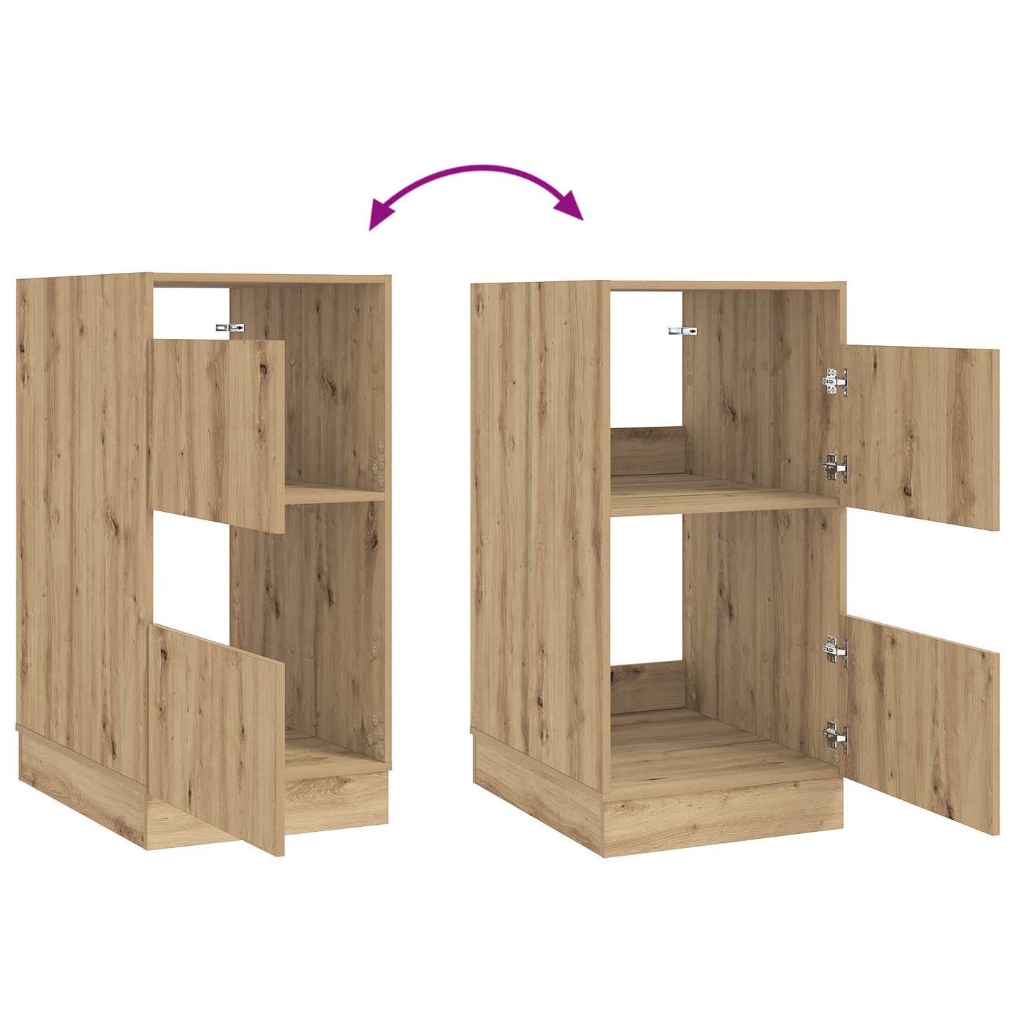 Dulap de rufe Stejar Artizanal 50 x 68 x 102 cm Lemn compozit