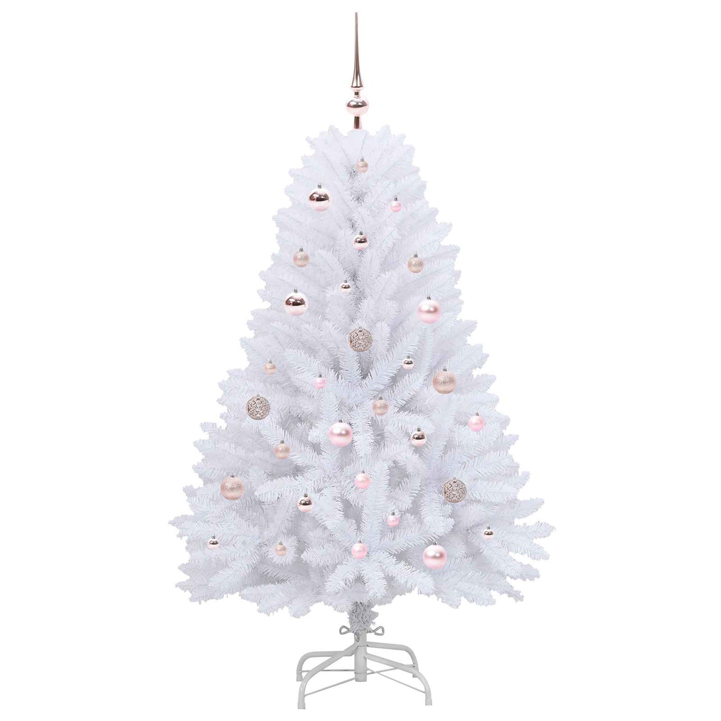 Brad de Crăciun artificial cu ramuri articulare Alb 150 cm