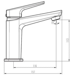 SCHÜTTE Baterie mixer de chiuvetă RAVEN, cupru mat