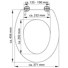 SCHÜTTE Capac de toaletă Duroplast „WHITE”