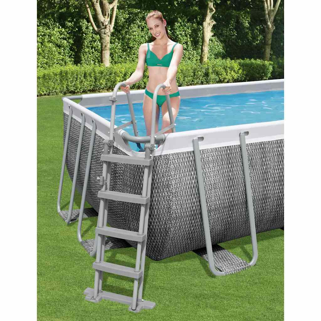 Scară de siguranță piscină cu 4 trepte Flowclear, 122 cm