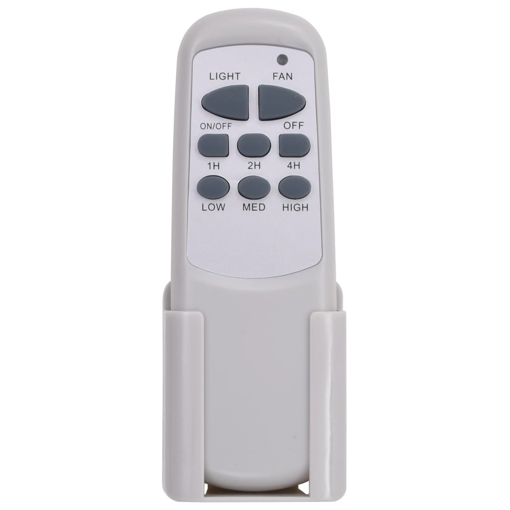 Ventilator tavan decorativ cu iluminare, 128 cm, maro