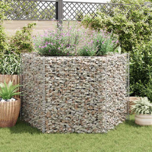 Strat înălțat gabion hexagonal, 160 x 140 x 100 cm