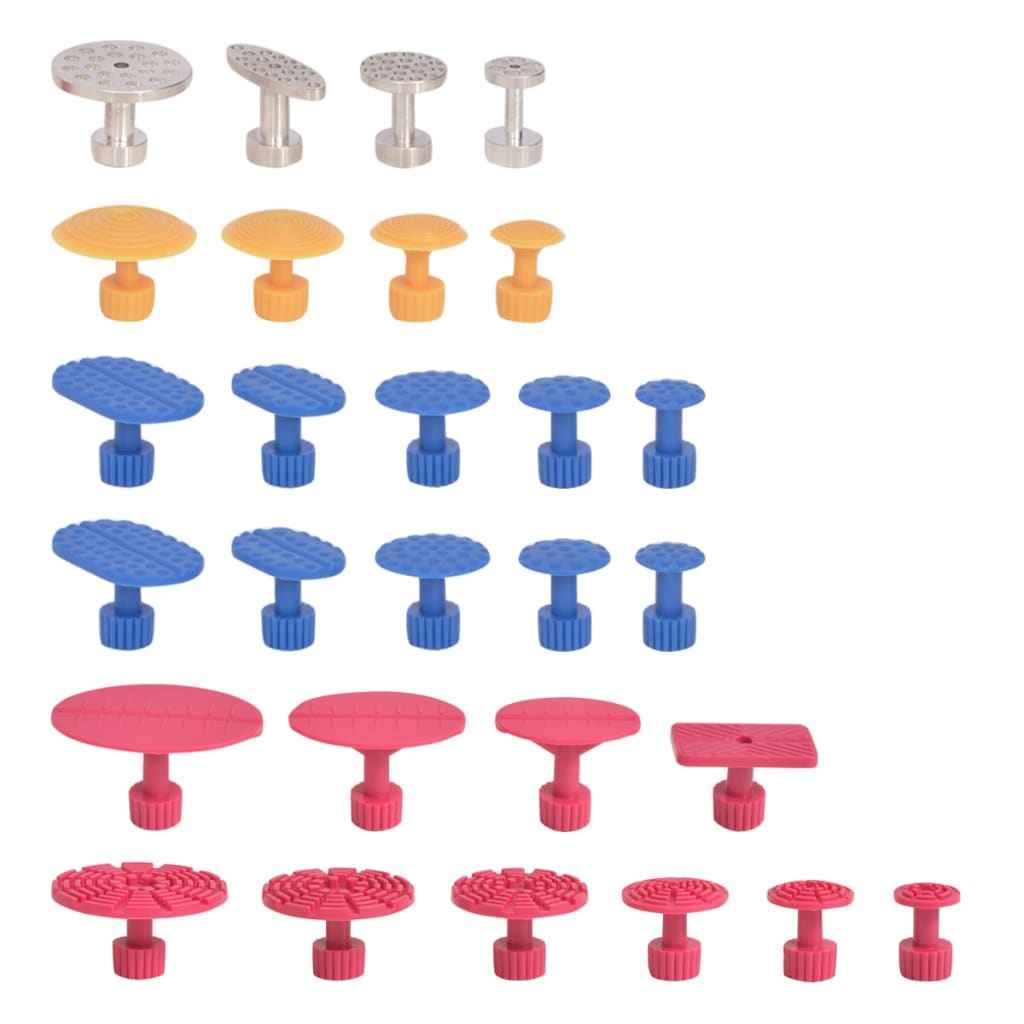 Set reparații deformări fără vopsea, 80 piese, oțel inoxidabil