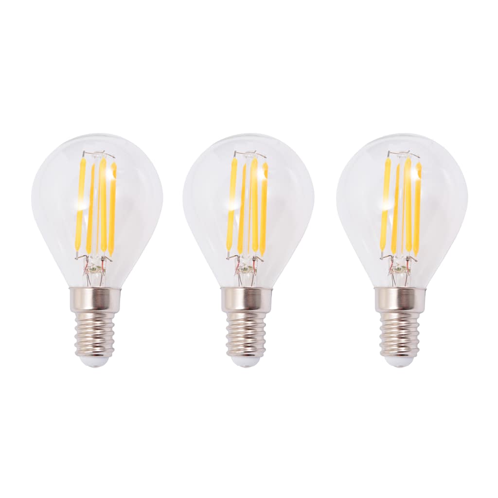 Lustră cu 3 becuri LED cu filament, 12 W