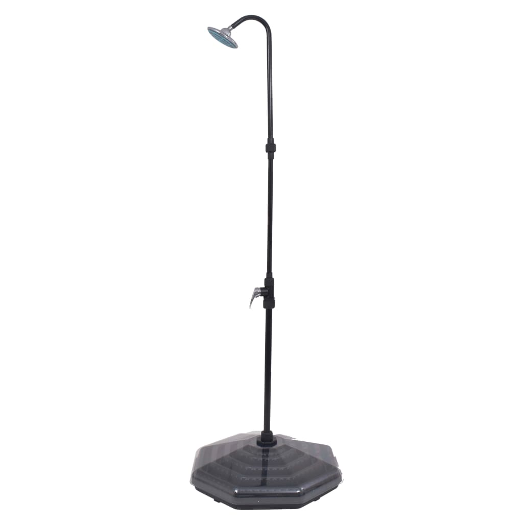 Duș alimentat cu energie solară, 20 L, aluminiu și HDPE