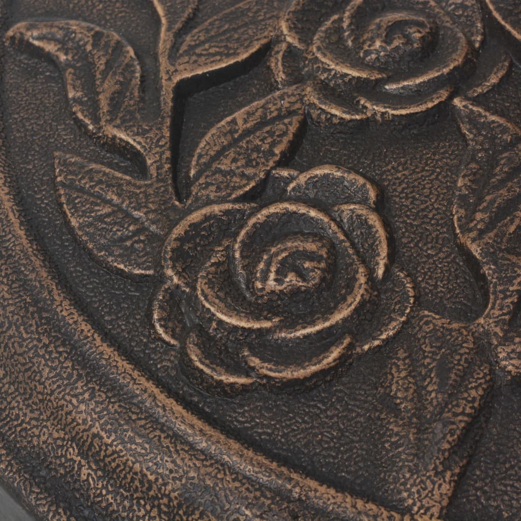 Suport umbrelă de soare, rășină, rotund, bronz, 9 kg