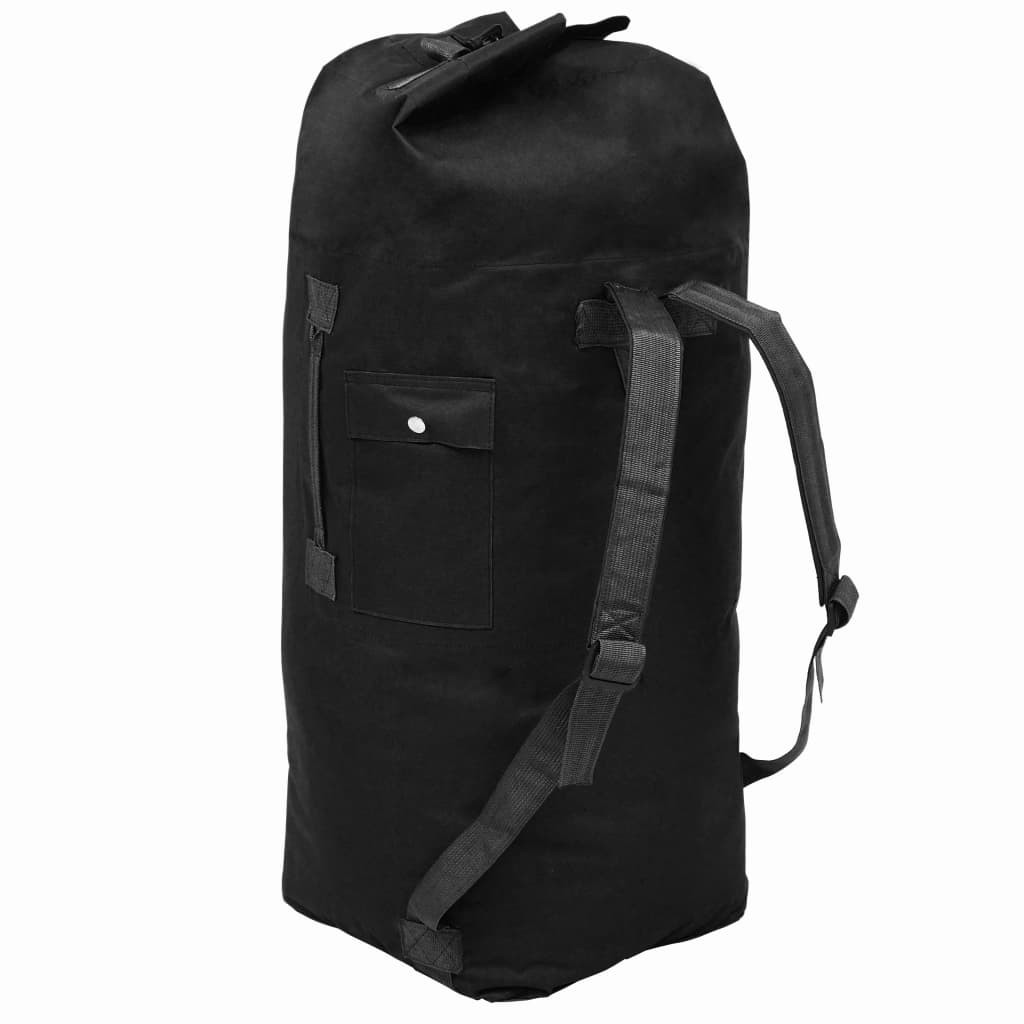 Rucsac în stil militar, 85 L, negru