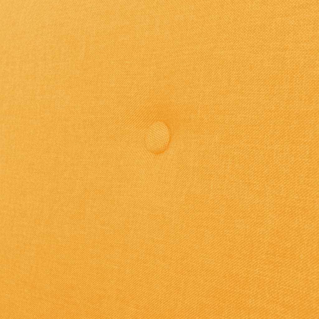 Set canapea din 3 piese, material textil, galben