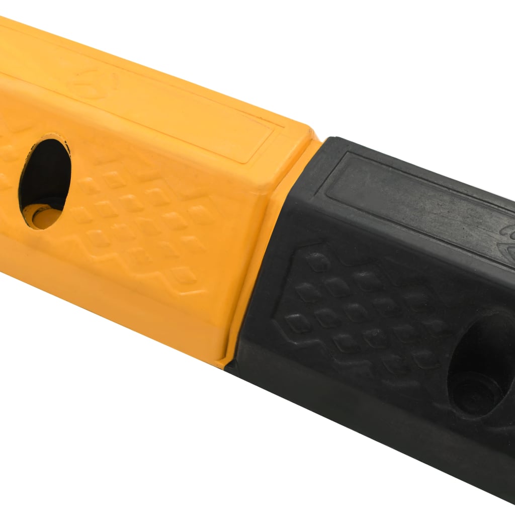 Limitatoare parcare, 2 buc., 49x15x9 cm, cauciuc
