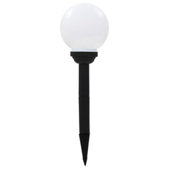 Lămpi solare de exterior cu LED, 4 buc., 15 cm, RGB, sferic