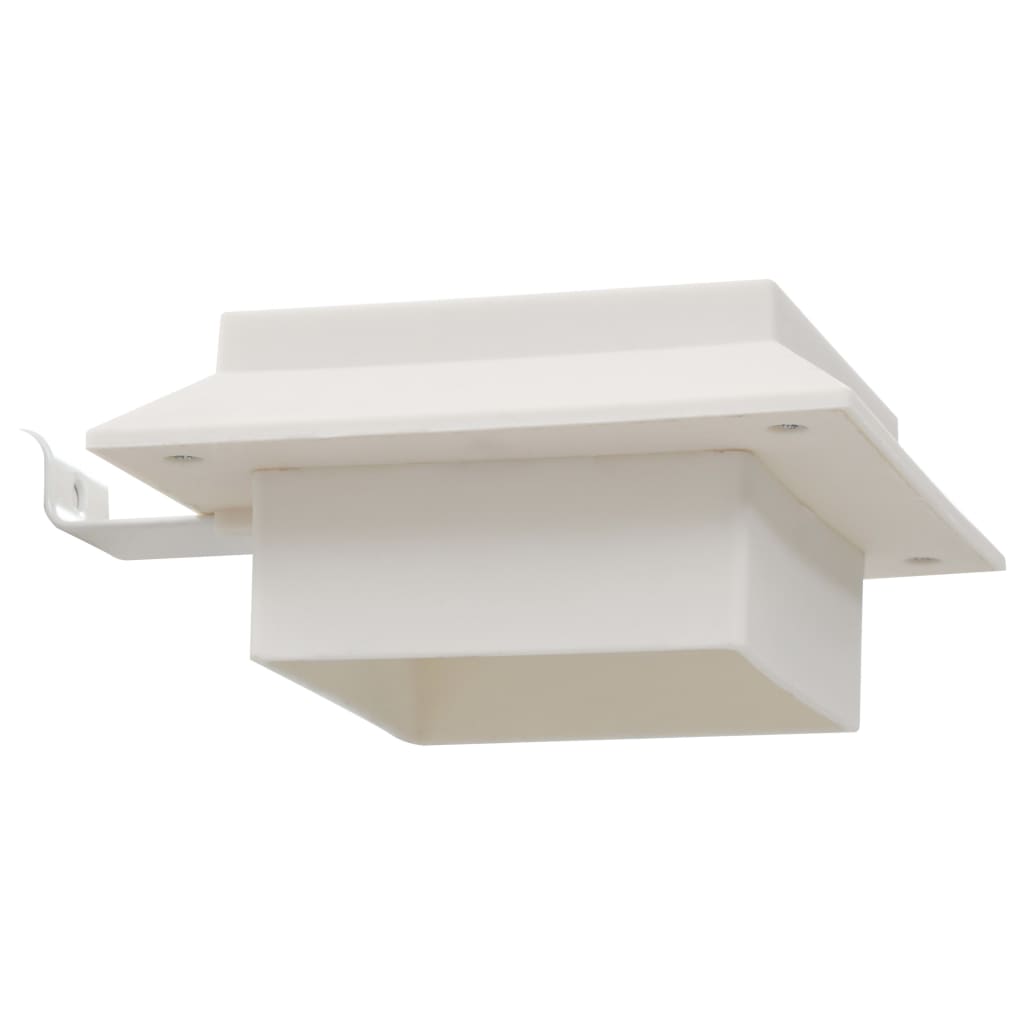 Lămpi solare de exterior cu LED, 6 buc, alb, 12 cm, pătrat