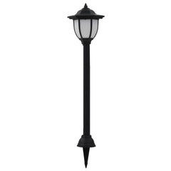 Lămpi solare de exterior cu LED, 3 buc, negru