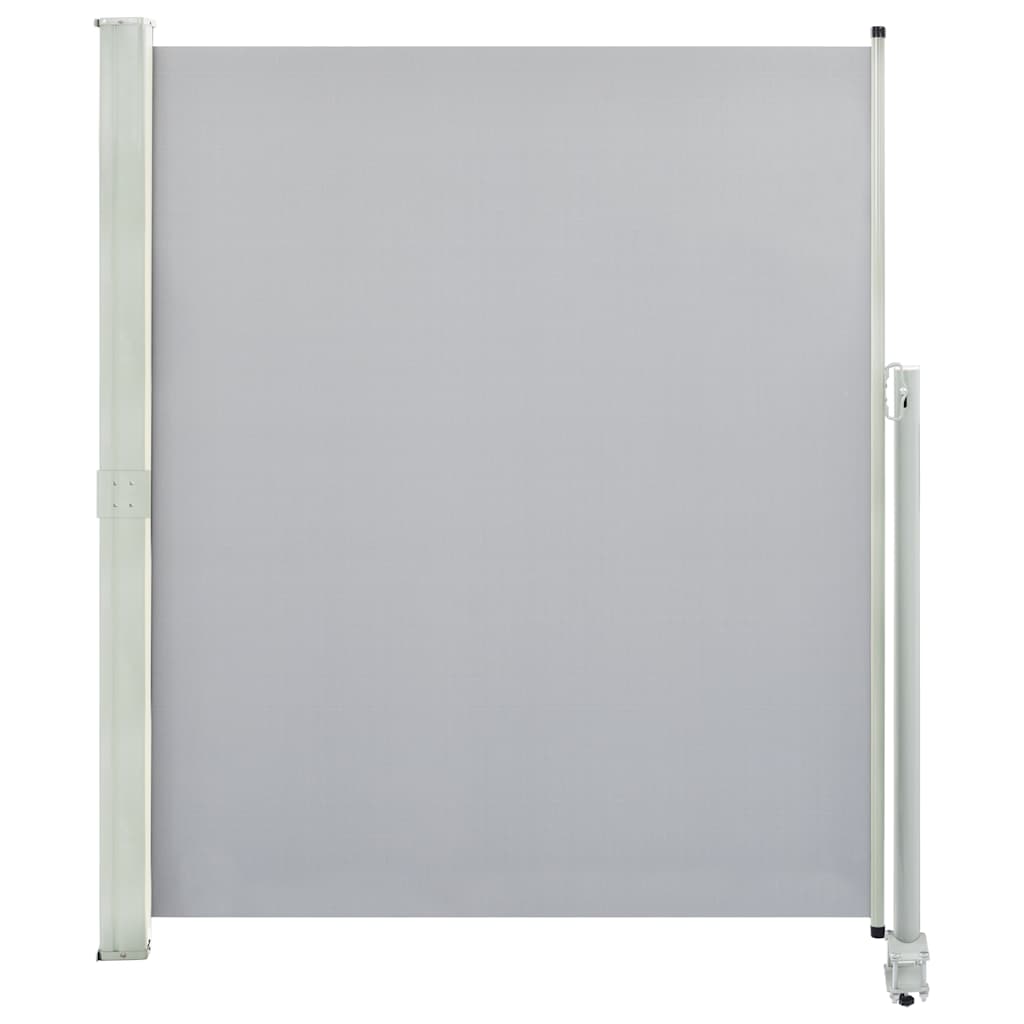 Copertină laterală retractabilă de terasă, gri, 160 x 300 cm