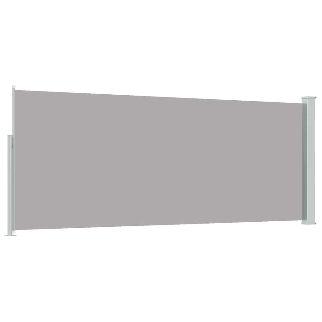Copertină laterală retractabilă, gri, 120x300 cm